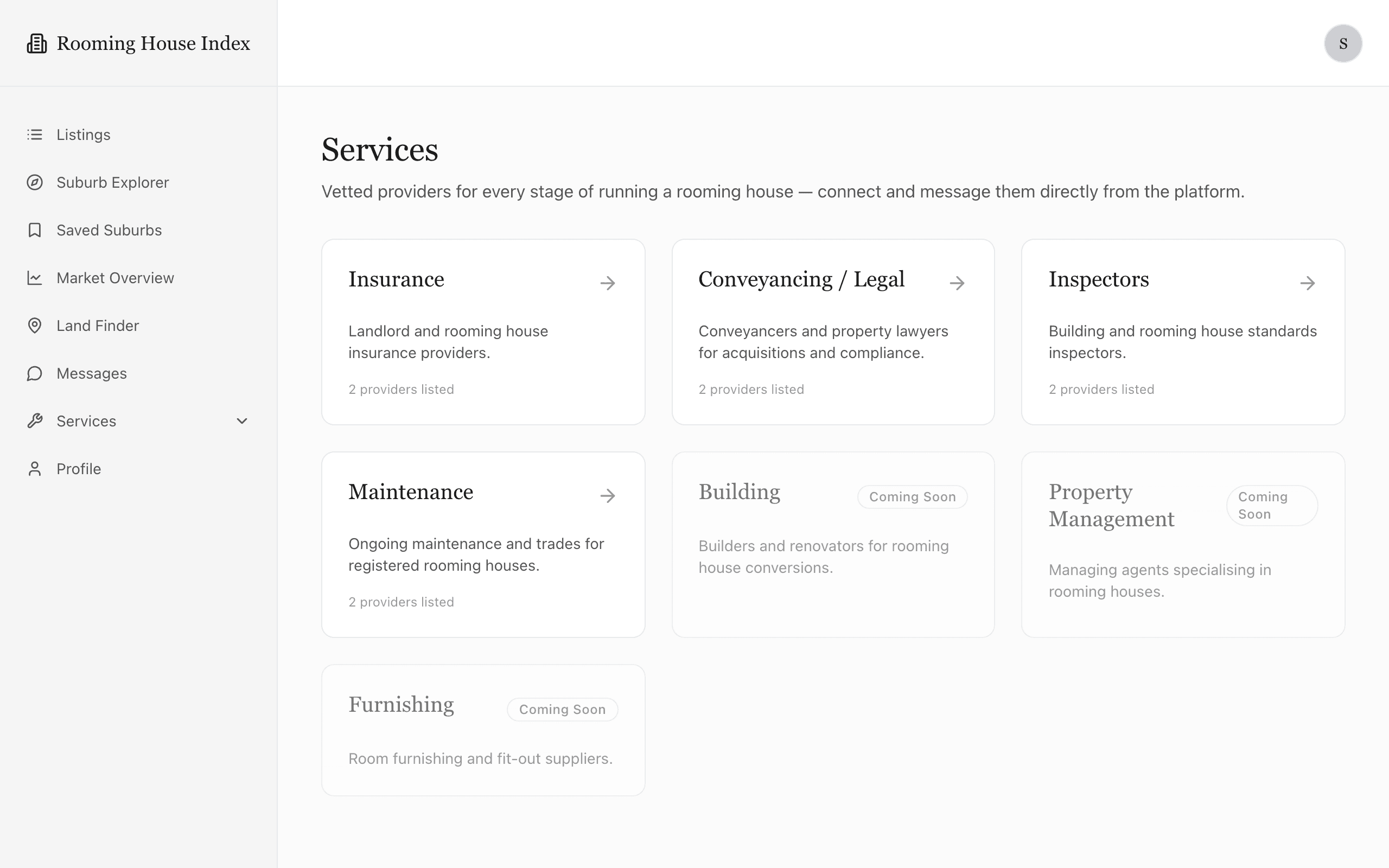 Provider marketplace